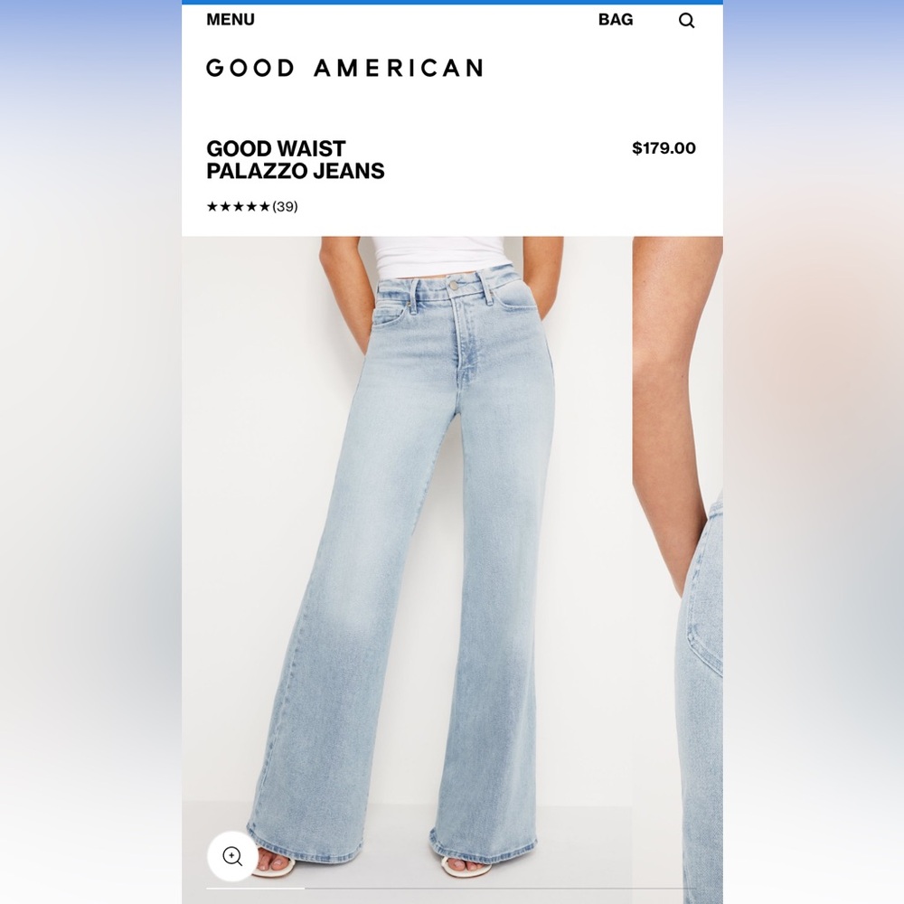 GOOD WAIST PALAZZO JEANS | INDIGO453 - INDIGO453 / 6 × 1